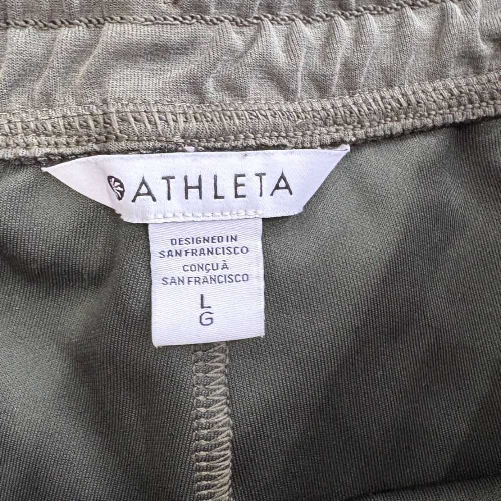 ATHLETA Women's COASTER LUXE WAFFLE HIGH RISE JOGGER Dune Heather Large - Picture 8 of 8